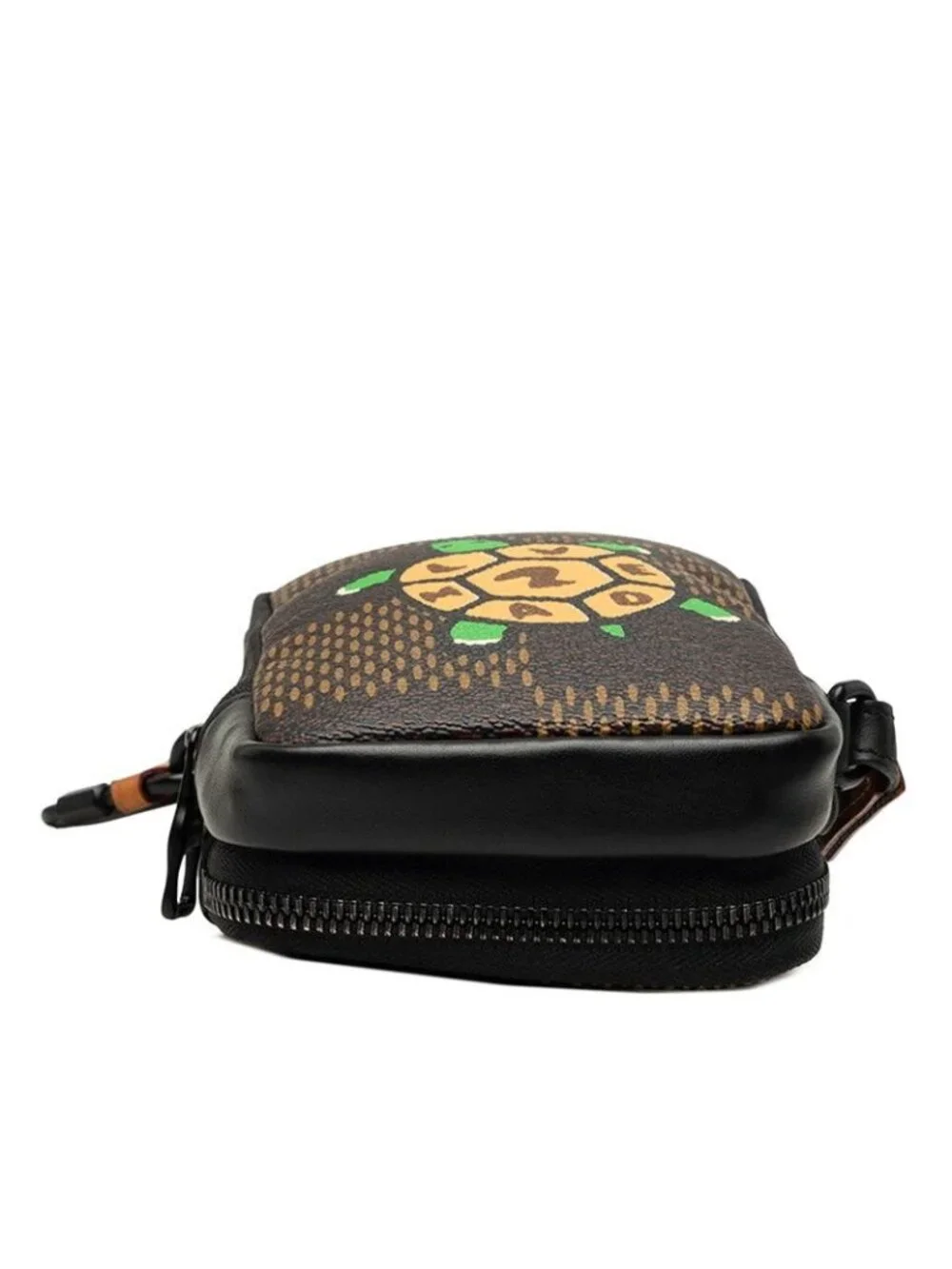 Louis Vuitton NIGO Damier Giant Double Phone Pouch Crossbody Shoulder Bag Brown
